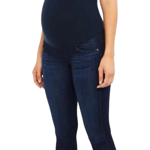 Ag Adriano Goldschmied Denim - Adriano Goldschmied "The Legging" Super Skinny Dark Wash Maternity Jeans Sz 29